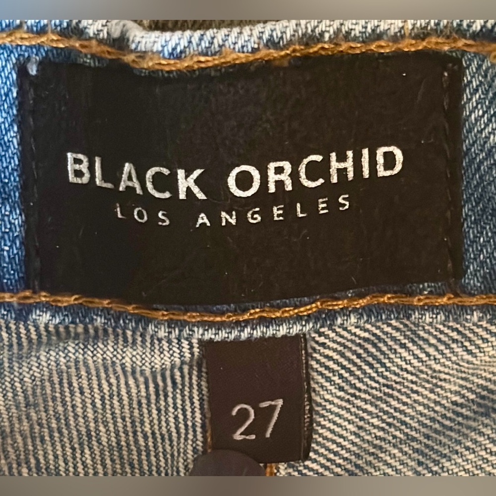 Black Orchid High Rise Frayed Denim Shorts Women’s size 27 - Picture 4 of 7